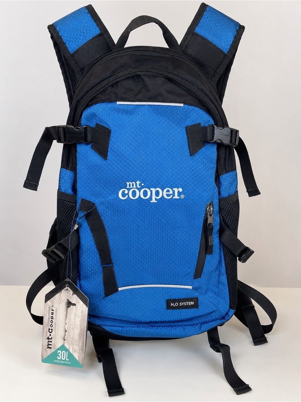 Hydration Backpack 30L Blue Black Hiking Water Pack NWT